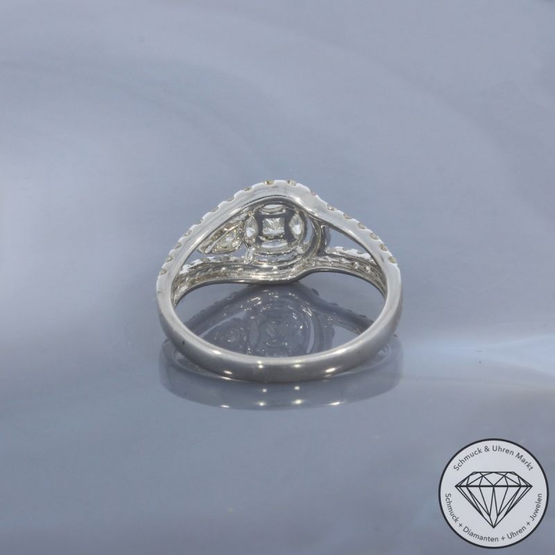 Wert 2850 € Brillant Diamant Ring in 750er 18 K Weißgold - 99699
