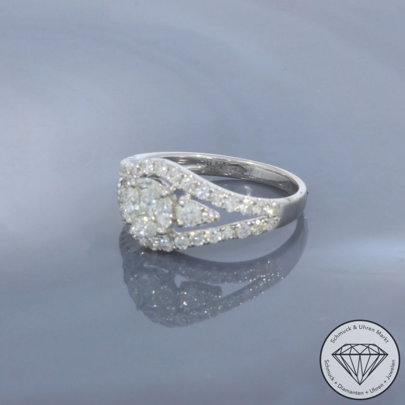 Wert 2850 € Brillant Diamant Ring in 750er 18 K Weißgold - 99699