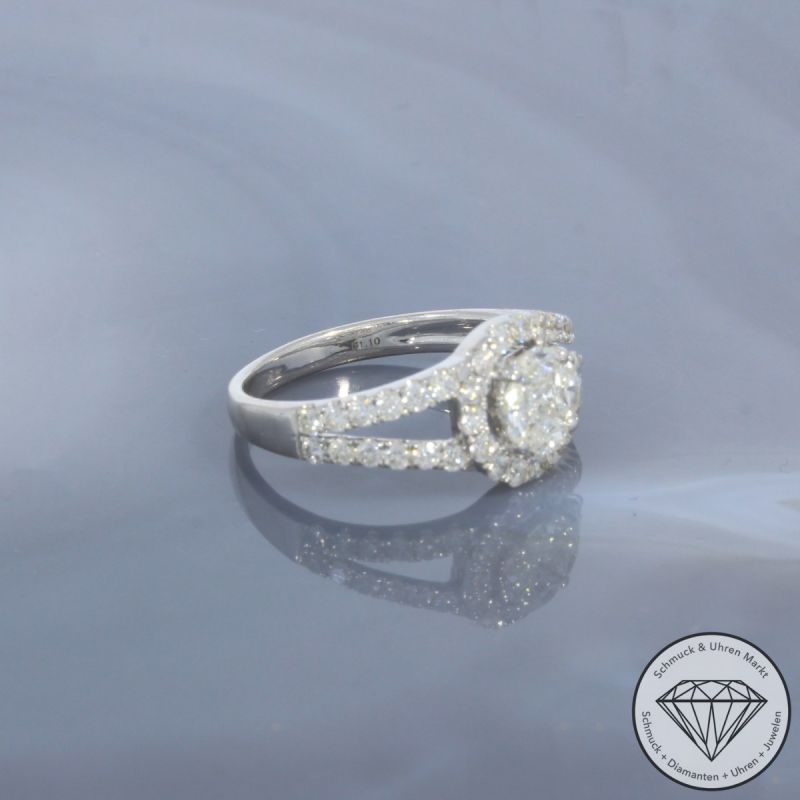 Wert 2850 € Brillant Diamant Ring in 750er 18 K Weißgold - 99699