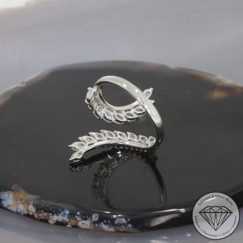 Wert 5450 € Brillant Diamant Ring in 750er 18 K Weißgold - 99700