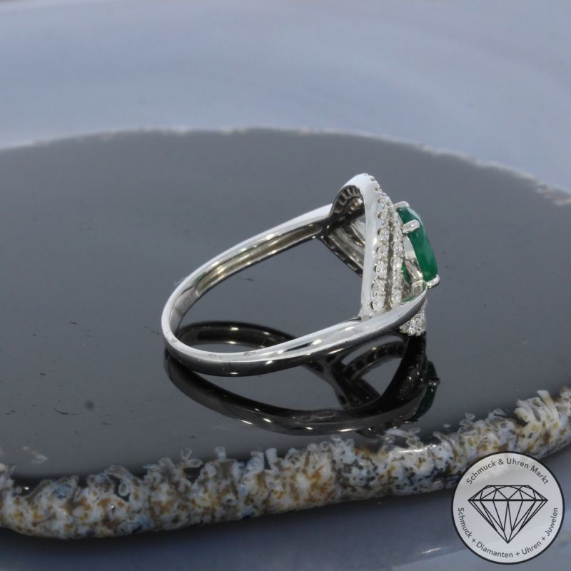 Wert 1490 € Brillant Achat Ring in 750er 18 K Weißgold - 99703