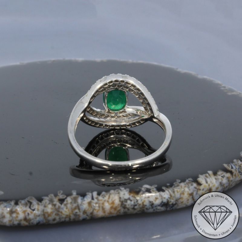 Wert 1490 € Brillant Achat Ring in 750er 18 K Weißgold - 99703