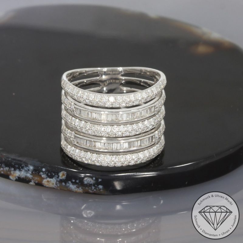 Wert 5150 € Brillant Diamant Ring in 750er 18 K Weißgold - 99717