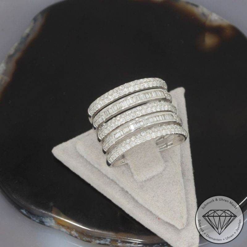 Wert 5150 € Brillant Diamant Ring in 750er 18 K Weißgold - 99717