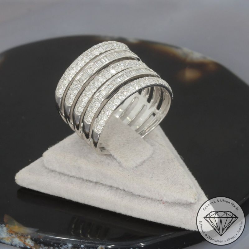 Wert 5150 € Brillant Diamant Ring in 750er 18 K Weißgold - 99717