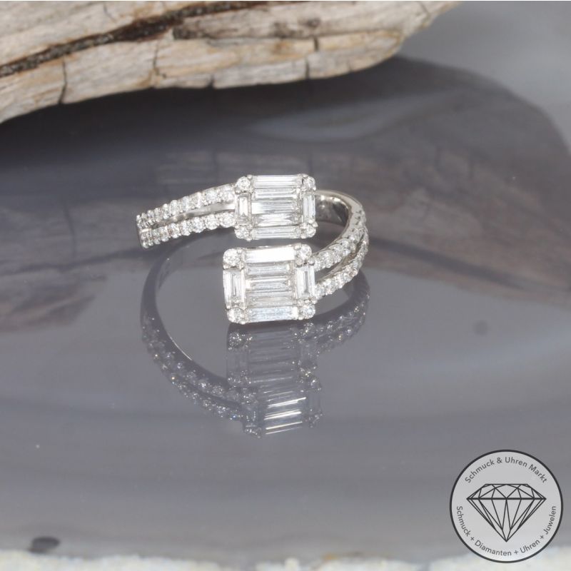 Wert 3600 € Brillant Diamant Ring in 750er 18 K Weißgold - 99722