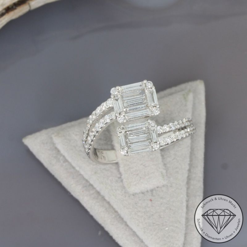 Wert 3600 € Brillant Diamant Ring in 750er 18 K Weißgold - 99722