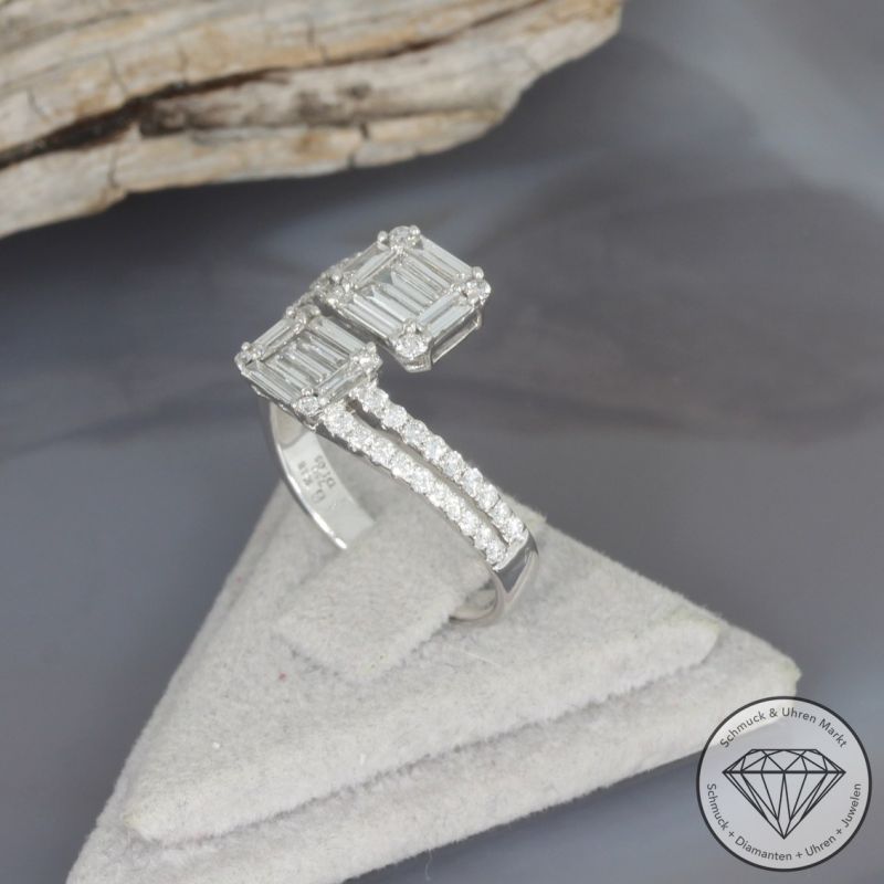 Wert 3600 € Brillant Diamant Ring in 750er 18 K Weißgold - 99722