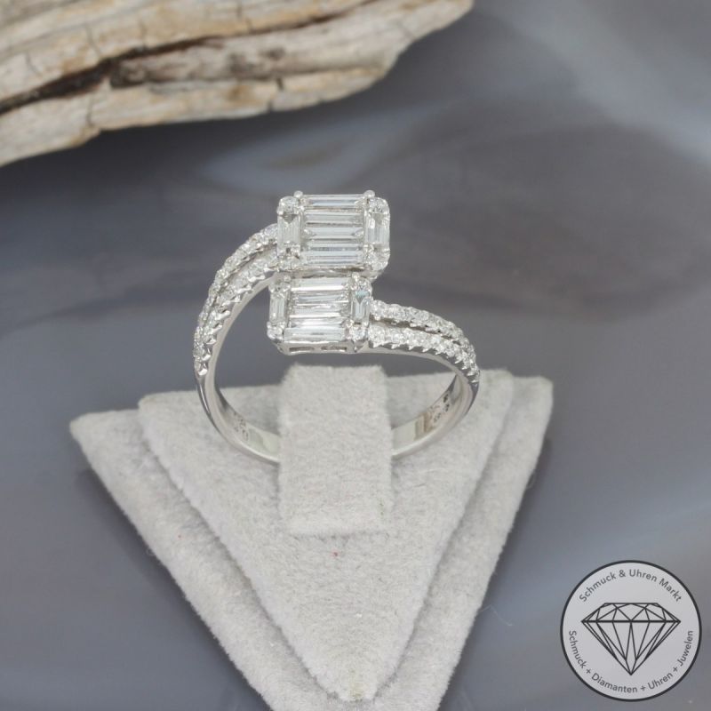 Wert 3600 € Brillant Diamant Ring in 750er 18 K Weißgold - 99722
