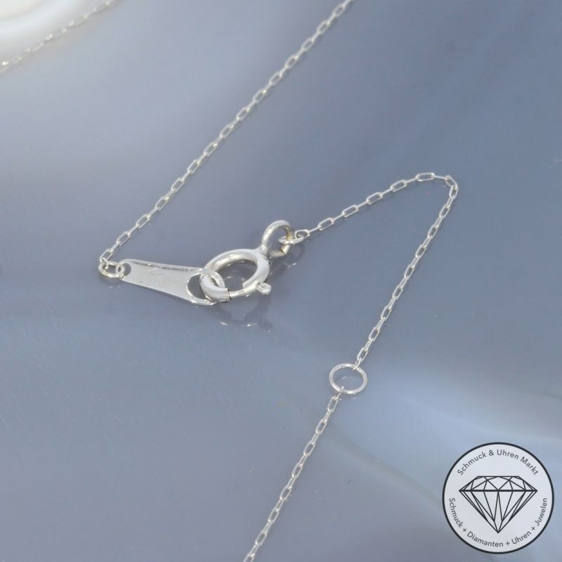 Wert 850 € Brillant Collier (0,10 carat) in 750er 18 K Weißgold - H1210