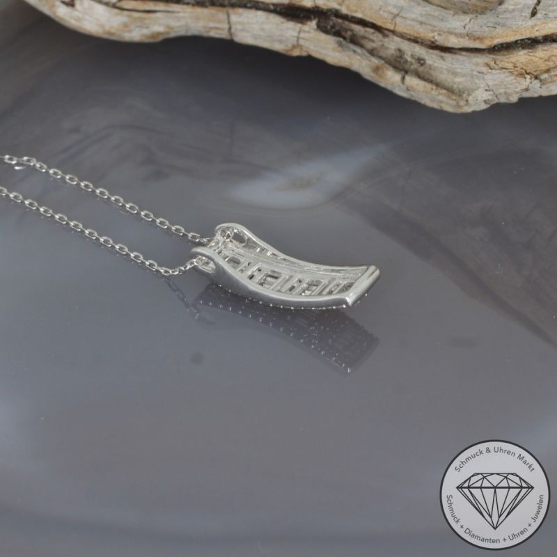 Wert 4250 € Brillant Diamant Anhänger mit Kette in 750er 18 K Weißgold - 99743