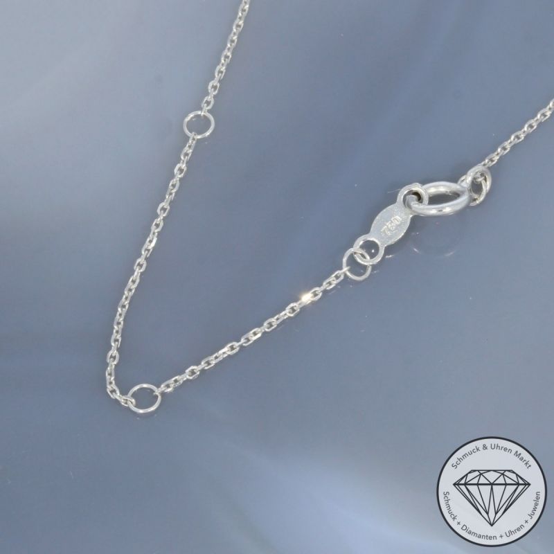 Wert 1890 € Brillant Collier (0,53 carat) in 750er 18 K Weißgold - H1817