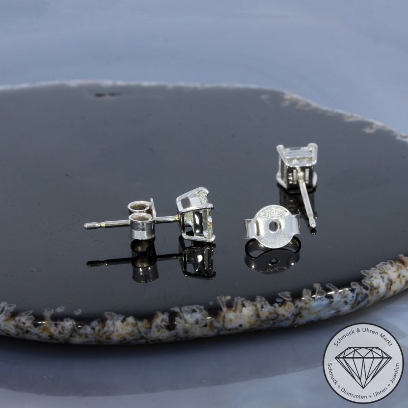 Wert 4890 € Diamant Ohrstecker (1,00 carat) in 750er 18 K Weißgold - H1816