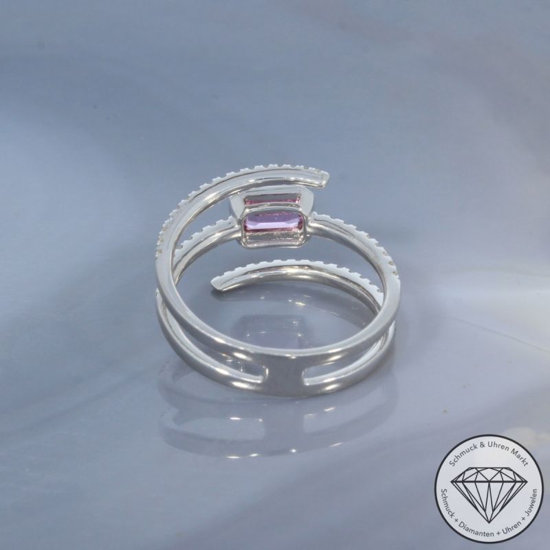 Wert 3190 € Brillant Saphir Ring in 750er 18 K Weißgold - 99753
