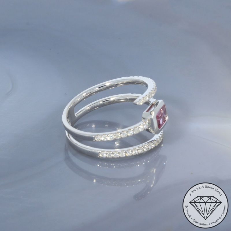 Wert 3190 € Brillant Saphir Ring in 750er 18 K Weißgold - 99753