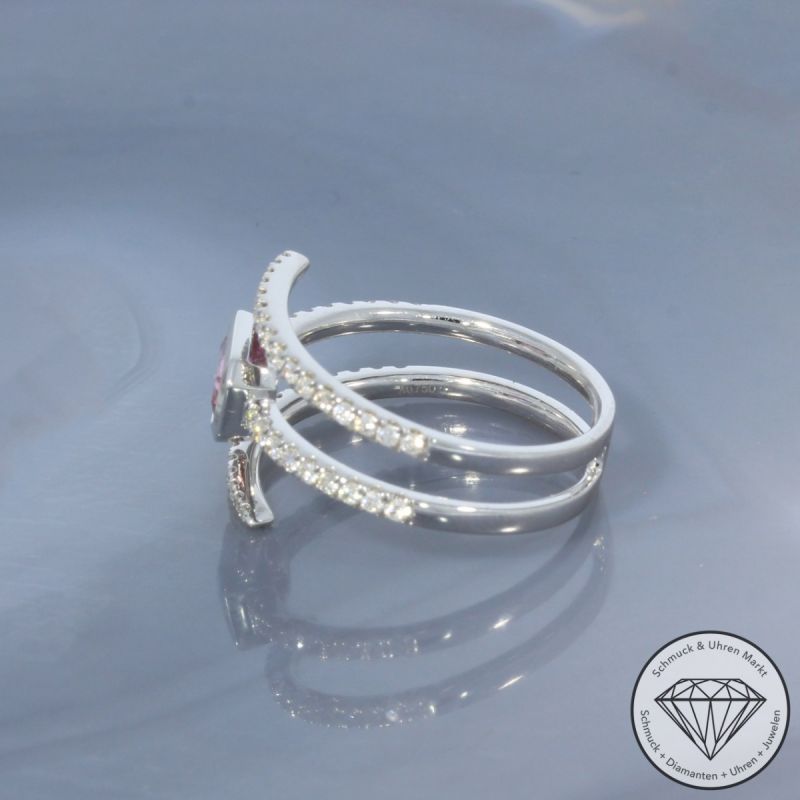 Wert 3190 € Brillant Saphir Ring in 750er 18 K Weißgold - 99753