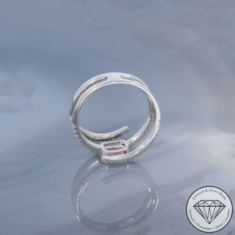Wert 3190 € Brillant Saphir Ring in 750er 18 K Weißgold - 99753
