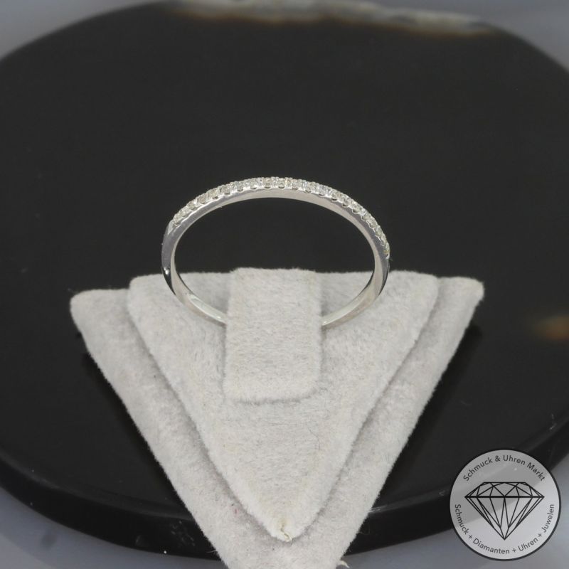 Wert 999 € Brillant Ring (0,11 carat) Gr.55 in 750er 18 K Weißgold - 99791
