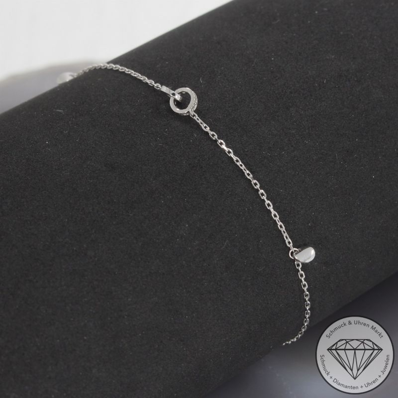 Wert 750 € Brillant Armband in 750er 18 K Weißgold - 99797