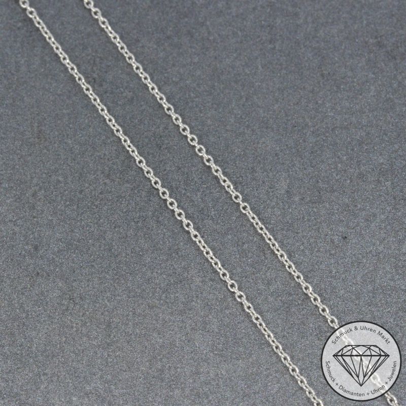Wert 1090 € Brillant Topas Anhänger & Kette in 750er 18 K Weißgold - 99808