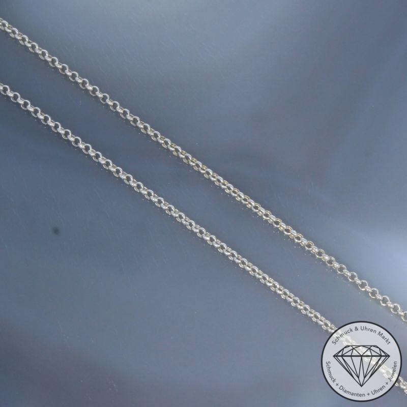 Wert 3590 € Brillant Saphir Anhänger mit Kette in 750er 18 K Weißgold - 99817
