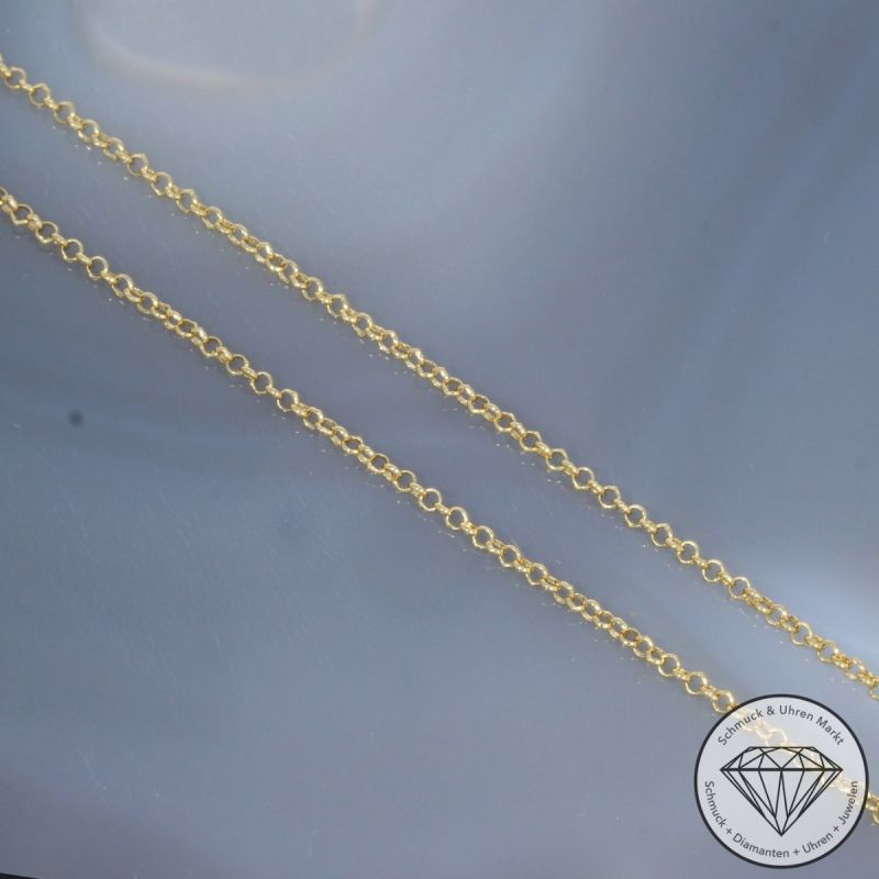 Wert 3590 € Brillant Saphir Anhänger mit Kette in 750er 18 K Gelbgold - 99818