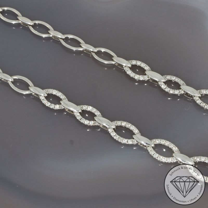 Wert 10390 € Brillant Collier (2,50 carat) in 750er 18 K Weißgold - 99824