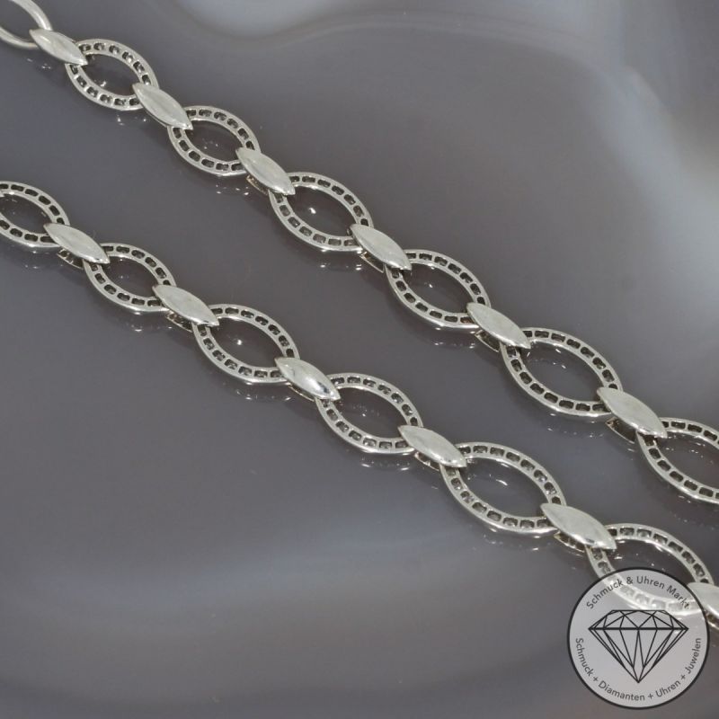 Wert 10390 € Brillant Collier (2,50 carat) in 750er 18 K Weißgold - 99824