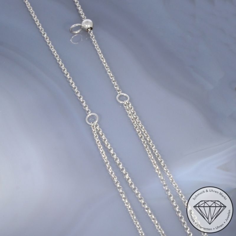 Wert 2590 € Brillant Diamant Collier in 750er 18 K Weißgold - 99825