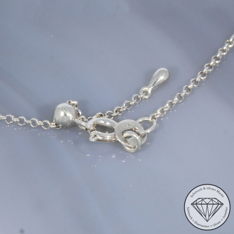 Wert 2590 € Brillant Diamant Collier in 750er 18 K Weißgold - 99825