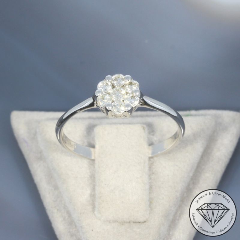 Wert 1090 € Brillant Ring (0,30 carat) in 585er 14 K Weißgold - 99834