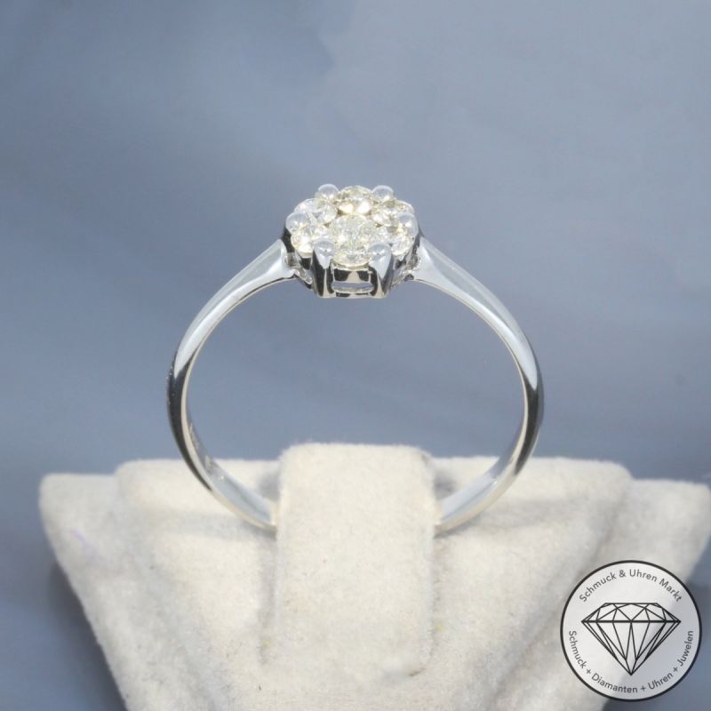 Wert 1090 € Brillant Ring (0,30 carat) in 585er 14 K Weißgold - 99834