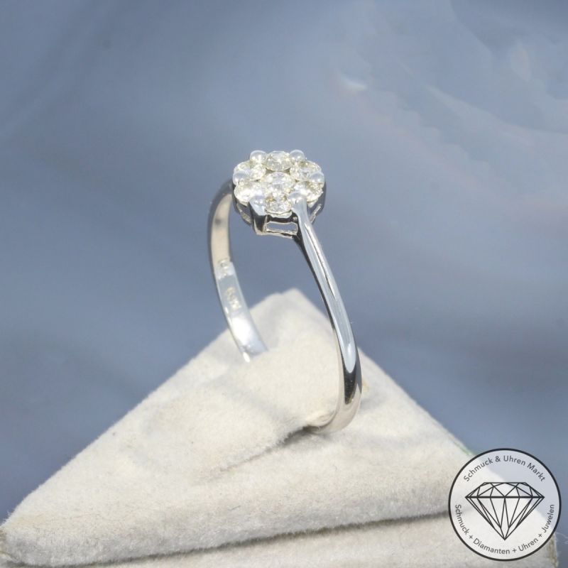 Wert 1090 € Brillant Ring (0,30 carat) in 585er 14 K Weißgold - 99834