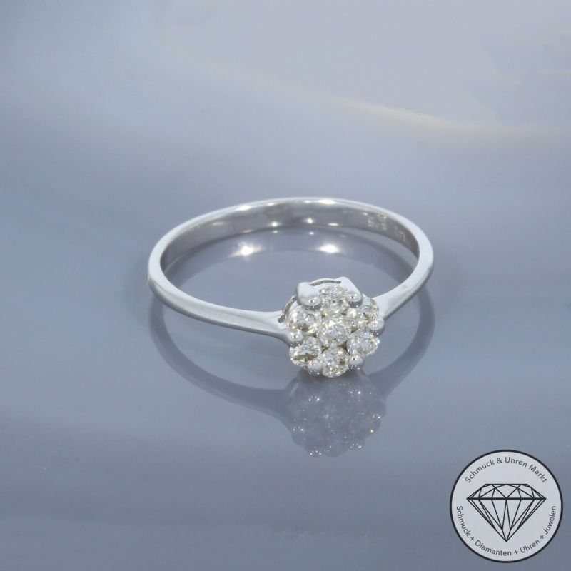Wert 1090 € Brillant Ring (0,30 carat) in 585er 14 K Weißgold - 99834