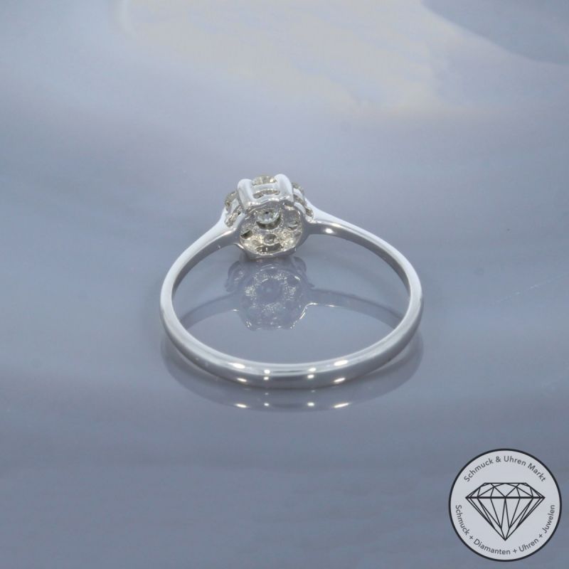 Wert 1090 € Brillant Ring (0,30 carat) in 585er 14 K Weißgold - 99834