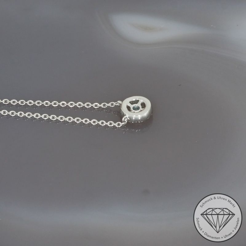 Wert 1150 € Brillant Diamant Collier in 585er 14 K Weißgold - 99838