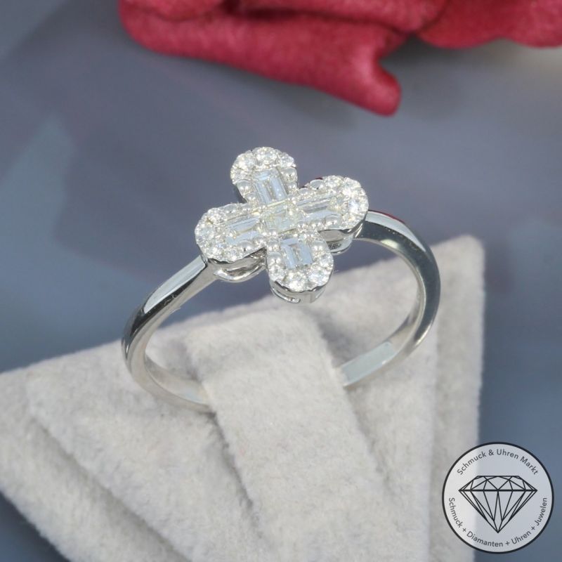 Wert 1890 € Brillant Diamant Ring in 950er Platin - 99841