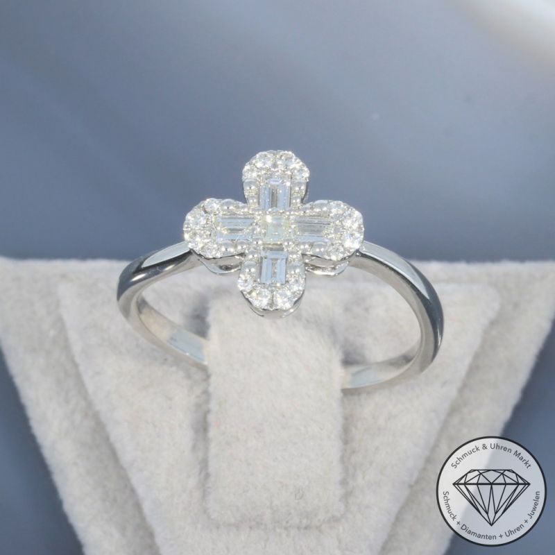 Wert 1890 € Brillant Diamant Ring in 950er Platin - 99841
