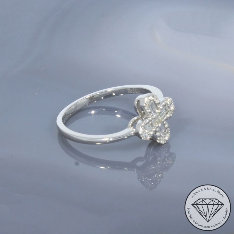 Wert 1890 € Brillant Diamant Ring in 950er Platin - 99841