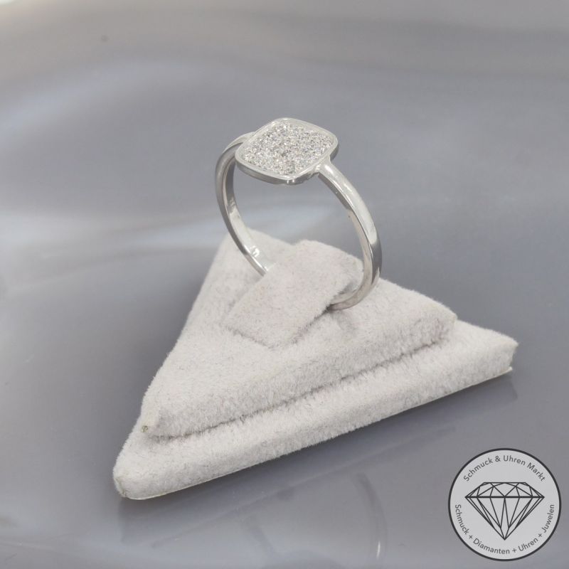 Wert 790 € Brillant Ring (ca. 0,15 carat) in 750er 18 K Weißgold - 99871