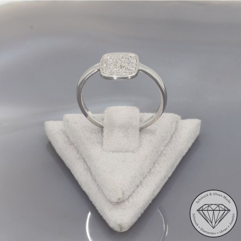 Wert 790 € Brillant Ring (ca. 0,15 carat) in 750er 18 K Weißgold - 99871