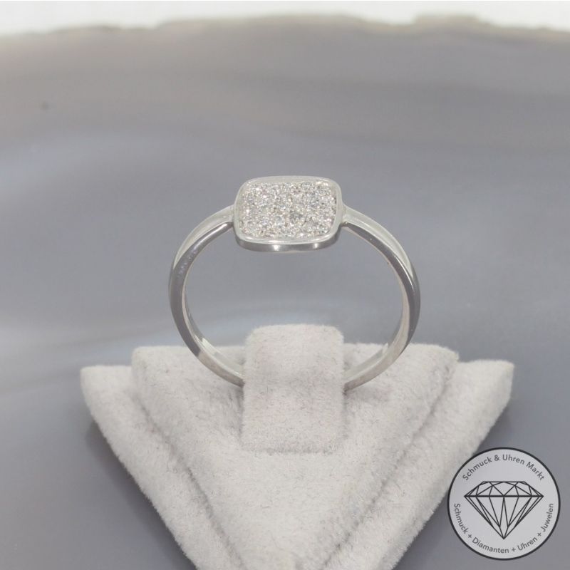 Wert 790 € Brillant Ring (ca. 0,15 carat) in 750er 18 K Weißgold - 99871