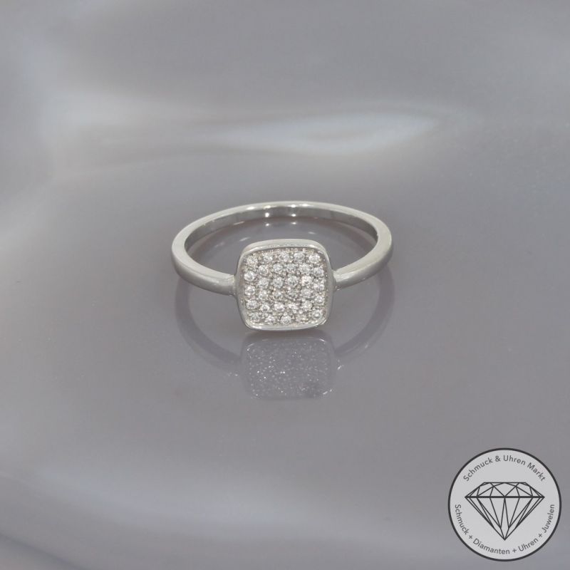 Wert 790 € Brillant Ring (ca. 0,15 carat) in 750er 18 K Weißgold - 99871