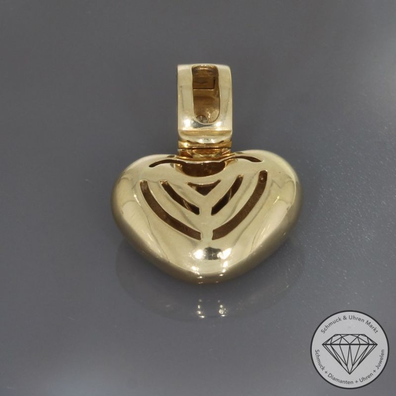 Wert 2390 € Brillant Anhänger Herz (ca. 0,20 carat) in 585er 14 K Gelbgold - 99885