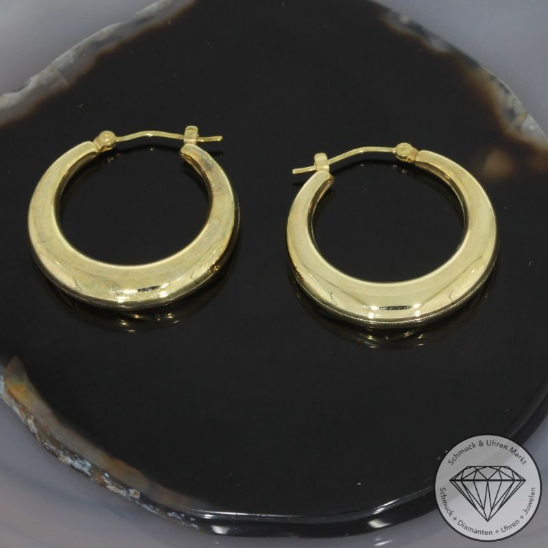 Wert 490 € Ohrringe Creolen in 333er 8 K Gelbgold - 99959