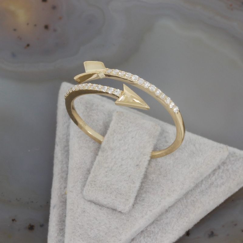 Wert 820 € Brillant Ring (0,13 carat) in 585er 14 K Gelbgold - H1563