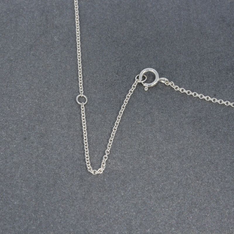 Sale! Wert 2130 € Brillant Anhänger mit Kette (0,19 carat) in 750er 18 K Weißgold - H1260