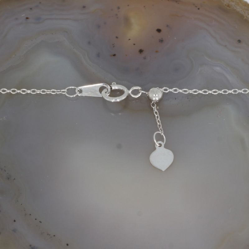 Sale! Wert 990 € Brillant Saphir Anhänger mit Kette in 750er 18 K Weißgold - H12