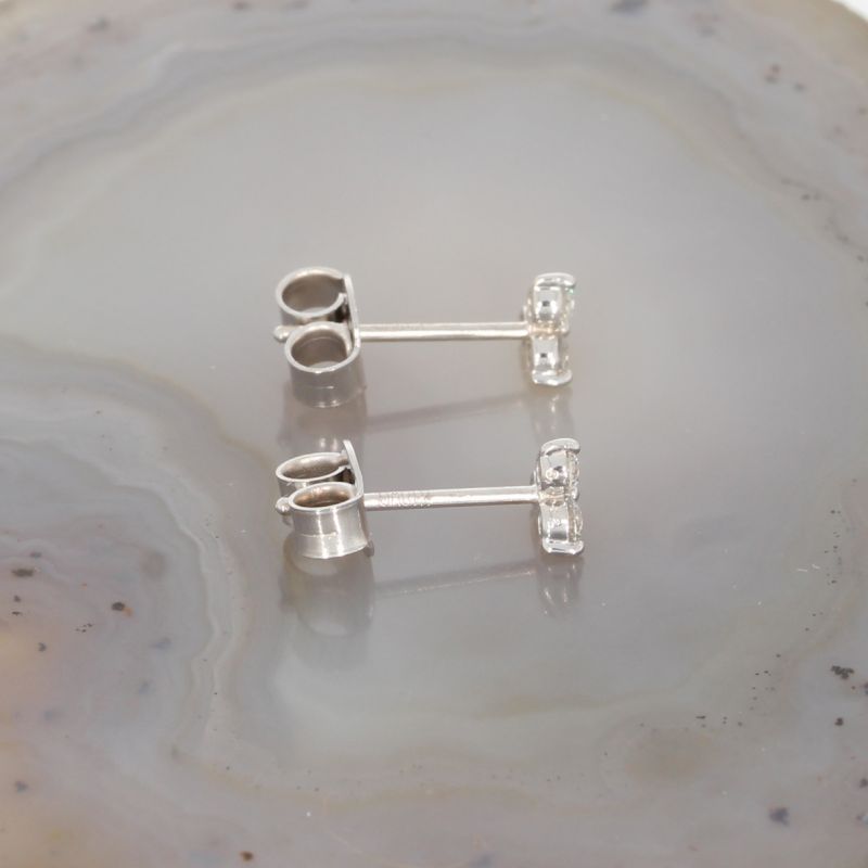 Wert 1390 € Brillant Ohrringe (0,22 carat) in 750er 18 K Weißgold - H1423