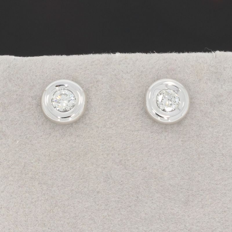 Wert 1590 € Solitär Brillant Ohrstecker Ohrringe (0,30 carat) in 750er 18 K Weißgold - H144